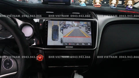 Màn hình DVD Android liền camera 360 xe Honda City 2018 - 2020 | Bravigo Ultimate (4G+64G)  